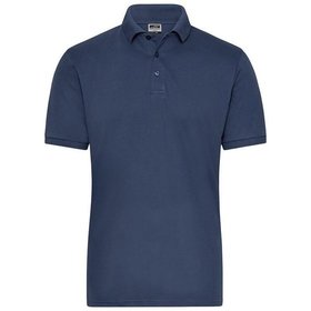 James & Nicholson - Herren Bio Workwear Poloshirt Stretch JN1806, navy-blau, Größe L
