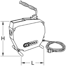 KSTOOLS® - Kanal- und Rohrreinigungsmaschine, mit Schlauch