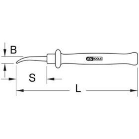 KSTOOLS® - Papier-Sektionsmesser mit Schutzisolierung, 210mm