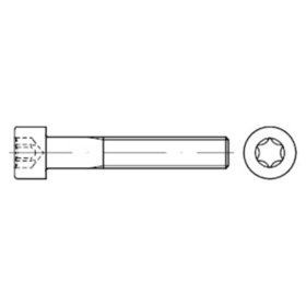 Zylinderschraube mit Innensechsrund DIN 912 Stahl  8.8 galZn M 6x 16 ISR