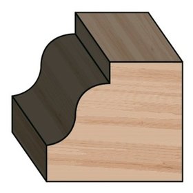 FAMAG® - Profilfräser HM 25,4 x 16 x 54mm, Radius 4mm, Schaft 6mm 3113.625