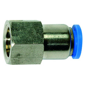 RIEGLER® - Gerade Steckverschraubung »Blaue Serie«, G 1/4" innen, Ø 4mm