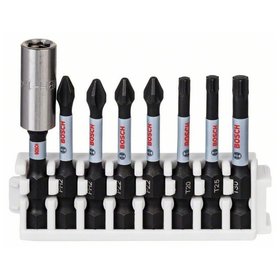 Bosch - Schrauberbit-Set Impact Control, 8-teilig, 2 x PH2, 2x PZ2, T20, T25, T30, 50mm (2608522326)