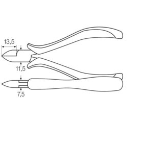 Wiha® - Elektronik-Seitenschneider Z 44 1 04 ESD Mehrkompenenten 115mm