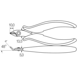 Wiha® - Elektronik-Schrägschneider Z 46 0 03 Mehrkomponenten 128mm