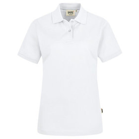 HAKRO - Damen Poloshirt Top 224, weiß, Größe L