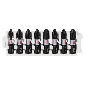 Bosch - Schrauberbit-Set Impact Control, 8-teilig, PH1, 3x PH2, PH3, 2 x PZ2, PZ3, 25mm (2608522323)