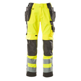 MASCOT® - Wigan Hose mit Hängetaschen - SAFE SUPREME - hi-vis Gelb/Dunkelanthrazit, Gr. 82C44