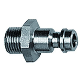 RIEGLER® - Nippel für Kupplungen NW 5, Edelstahl 1.4305, G 1/4" A, SW 17