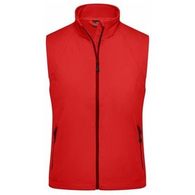 James & Nicholson - Damen Softshell Weste JN1023, rot, Größe XXL