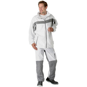 Planam - Wetter- und Kälteschutz-Fleecejacke Plaline 2563 reinweiß/zink, Größe L