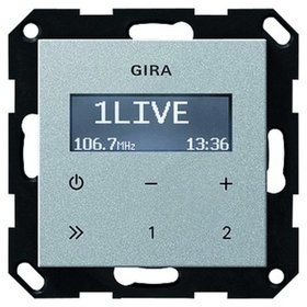 GIRA - Einsatz-Radio alu System 55 Basis UP