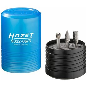 HAZET - Hartmetall Frässtift Satz ∙ 6 mm 9032-06/3 ∙ 3-teilig