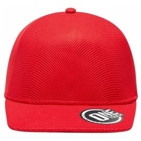 James & Nicholson - Seamless OneTouch Flat Cap MB6222, rot, Einheitsgröße