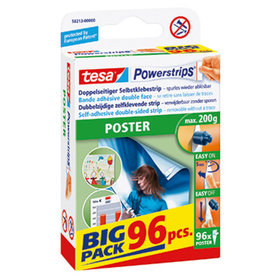 tesa® - Klebestücke Powerstrips Poster 58213-00000 14,5 x 42mm weiß, 96 Stück/Pack
