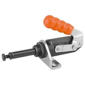 KIPP - SCHUBSTANGENSPANNER, MIT KONSOLE STANDARD, F2=2500, STAHL VERZINKT UND PASSIVIERT, KOMP:KUNSTSTOFF ORANGE