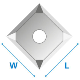 Briani - Wendemesser aus Vollhartmetall Ersatzteil 31,5x9x1,5 mm Schneide Z4 für Art. 235 15° 901.315.09.00