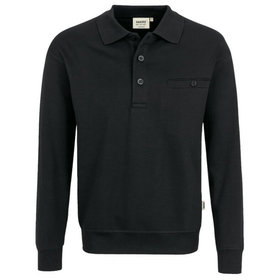 HAKRO - Pocket-Sweatshirt Premium 457, schwarz, Größe L