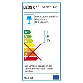 LEDS-C4 - LED-Strahler 73W BENTO 3000K 781lm sw mt 6LEDs IP20 34°