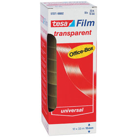 tesa® - tesa-Film 57371 transparent in Multibox, 15mm x 33m, 10 Rollen