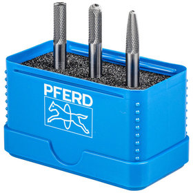 PFERD - Hartmetall Hochleistungskleinfrässtift Set MICRO 3-tlg. Ø 6mm Schaft-Ø 6mm Feinbearbeitung