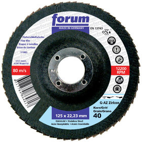 forum® - Schleifmopteller Kunstharz-gebunden 115mm K40 gewölbt