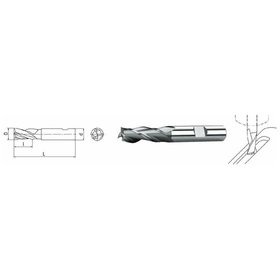 ELMAG - HSS Co8-Langlochfräser DIN 327 ø4,0mm lang