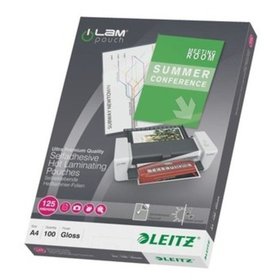 LEITZ® - Heißlaminierfolien, A4, 2x125µm, transparent, Pck=100 Stück, sk, 16925, glänzend