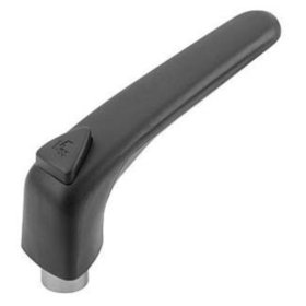 KIPP - KLEMMHEBEL ERGONOMISCH GR.3 M10 KUNSTSTOFF, SCHWARZ RAL9011, KOMP:EDELSTAHL, SCHWARZGRAU RAL7021