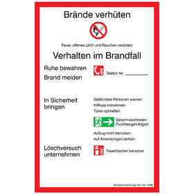 SafetyMarking® - Brandschutzordnung 200x300mm Alu nachl.