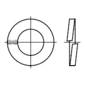 E-NORMpro - Federringe, DIN 127 Edelstahl 1.4310 B  5