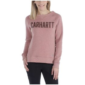 carhartt® - Damen Sweatshirt CLARKSBURG GRAPHIC CREWNECK, burlwood heather, Größe M