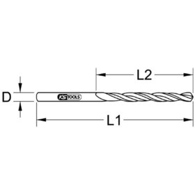 KSTOOLS® - Spiralbohrer HSS-G Co5 kurz ø2mm, 10er Pack