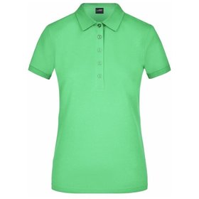 James & Nicholson - Damen Elastic Piqué Poloshirt JN709, lime-grün, Größe L