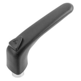 KIPP - KLEMMHEBEL ERGONOMISCH GR.3 M08 KUNSTSTOFF, SCHWARZ RAL9011, KOMP:STAHL, SCHWARZGRAU RAL7021