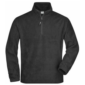 James & Nicholson - Fleece Sweatshirt JN043, dunkelgrau, Größe M