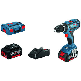 Bosch - Akku-Bohrschrauber GSR 18V-28, 2 x Akkus GBA 18V, Schnellladegerät GAL 18V-40 (06019H410A)