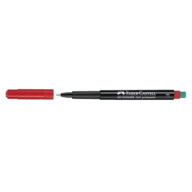 Faber-Castell - CD-/DVD-Marker MULTIMARK 151321 F mit Radierer rot