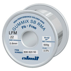 almit - Lötdraht bleifrei, GUMMIX SB RMA, 0,8mm, 500g
