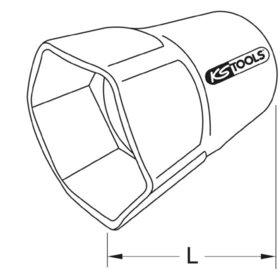 KSTOOLS® - Harnstoff-Serviceschlüssel für AdBlue® Filter und Tanks, 45,5mm