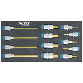 HAZET - Werkzeugmodul 163-220/13, 13-teilig mit Kugelkopf für Innensechskant 5 - 19mm