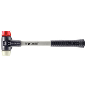 HALDER - SIMPLEX-Schonhammer, Plastik / Nylon, mit verstärktem Tempergussgehäuse und Fiberglasstiel | D=30 mm | 3768.030