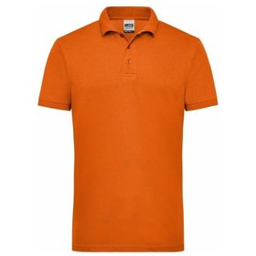 James & Nicholson - Herren Workwear Poloshirt JN830, orange, Größe M