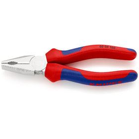 KNIPEX® - Kombizange verchromt, mit Mehrkomponenten-Hüllen 160 mm 0305160