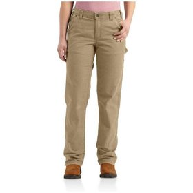 carhartt® - Canvas-Stretchhose Loose Fit CRAWFORD PANT, dark khaki, Größe W4/REG