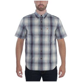 carhartt® - Herren Hemd, kariert, ESSENTIAL PLAID SHIRT S/S, bluestone, Größe XL