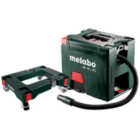 metabo® - Akku-Sauger AS 18 L PC Set (691060000), mit Rollbrett, Karton, 18V x LiHD + ―