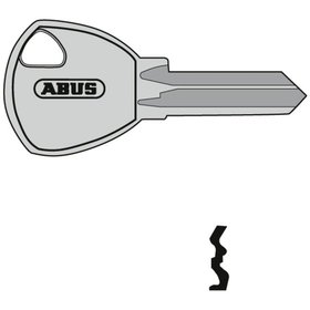 ABUS - Schlüsselrohling, 65/40+45, 70, T65, 70AL, 64TI, halbrund, Messing neusilber