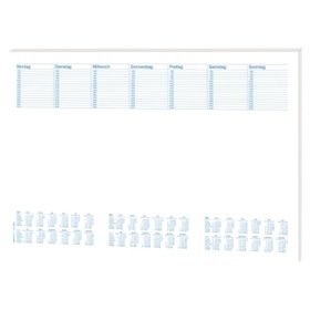 RNK - Schreibunterlage Office 46633 480x330mm 30 Blatt blanko/Kalender