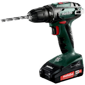 metabo® - Akku-Bohrschrauber BS 18 (602207560), metaBOX 145, 18V 2x2Ah Li-Power + SC 30